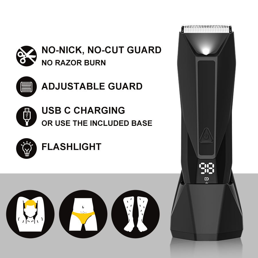 Ceramic blade trimmer with LED light